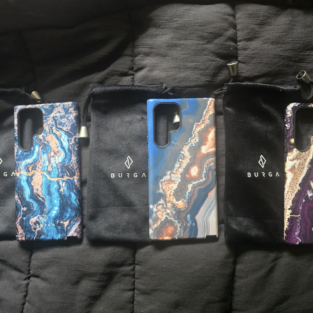 3 New Burga Marble Phone Cases Set Galaxy S22 Ultra